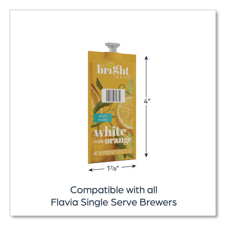 The Bright Tea Co. White with Orange Tea Freshpack, 100/Carton
