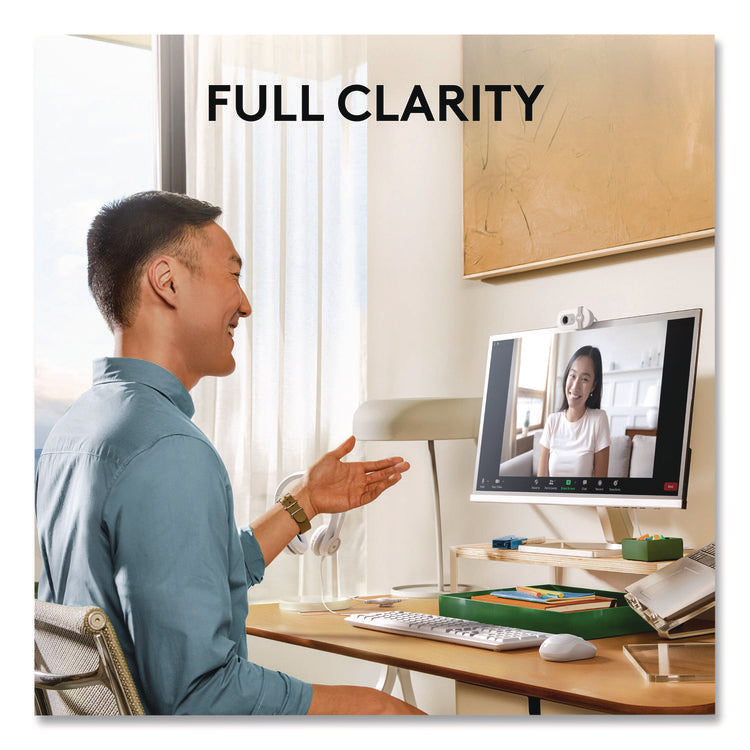 BRIO 100 Webcam, 1920 pixels x 1080 pixels, 2 Mpixels, Off-White