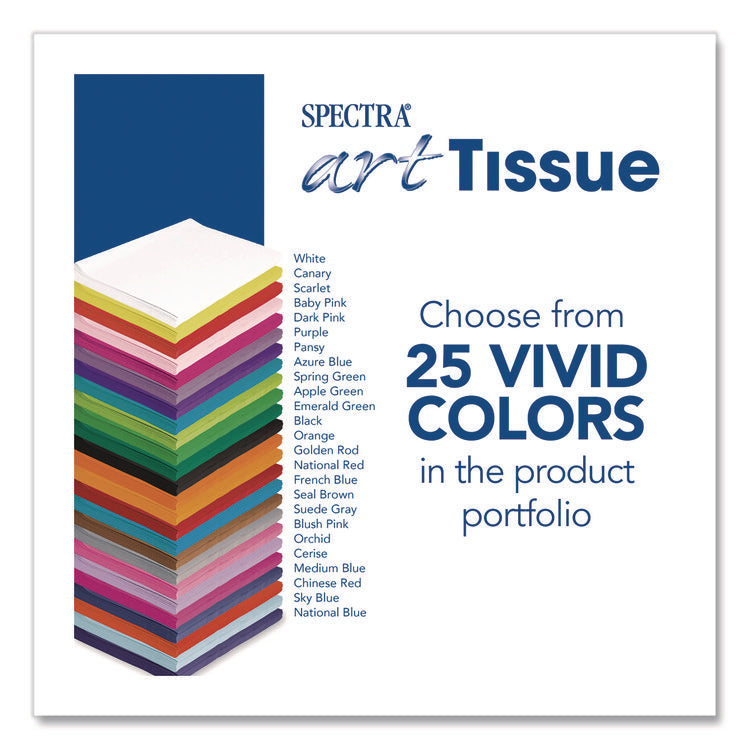 Spectra Art Tissue, 23 lb Tissue Weight, 20 x 30, Black, 24/Pack