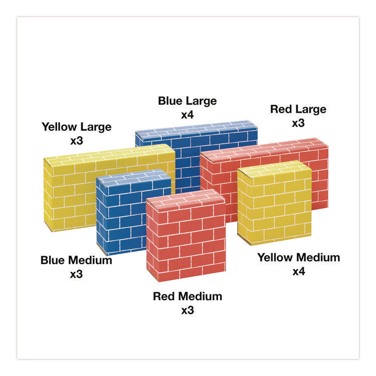 At Play Cardboard Building Block, 32-ECT Corrugated Board, Assorted, 20/Pack