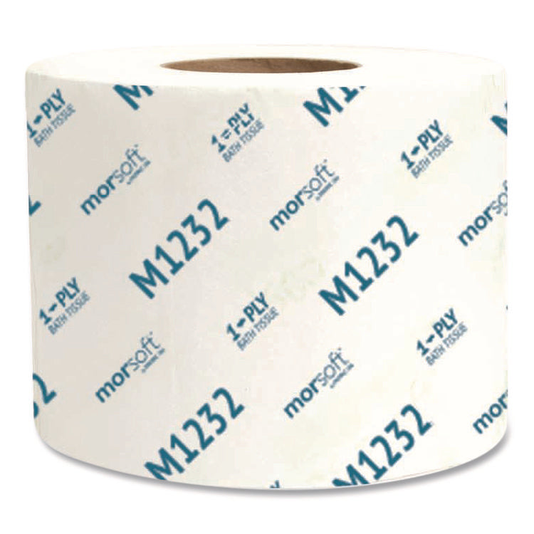 Morsoft Controlled Bath Tissue, Septic Safe, 1-Ply, White, 1,200 Sheets/Roll, 48 Rolls/Carton