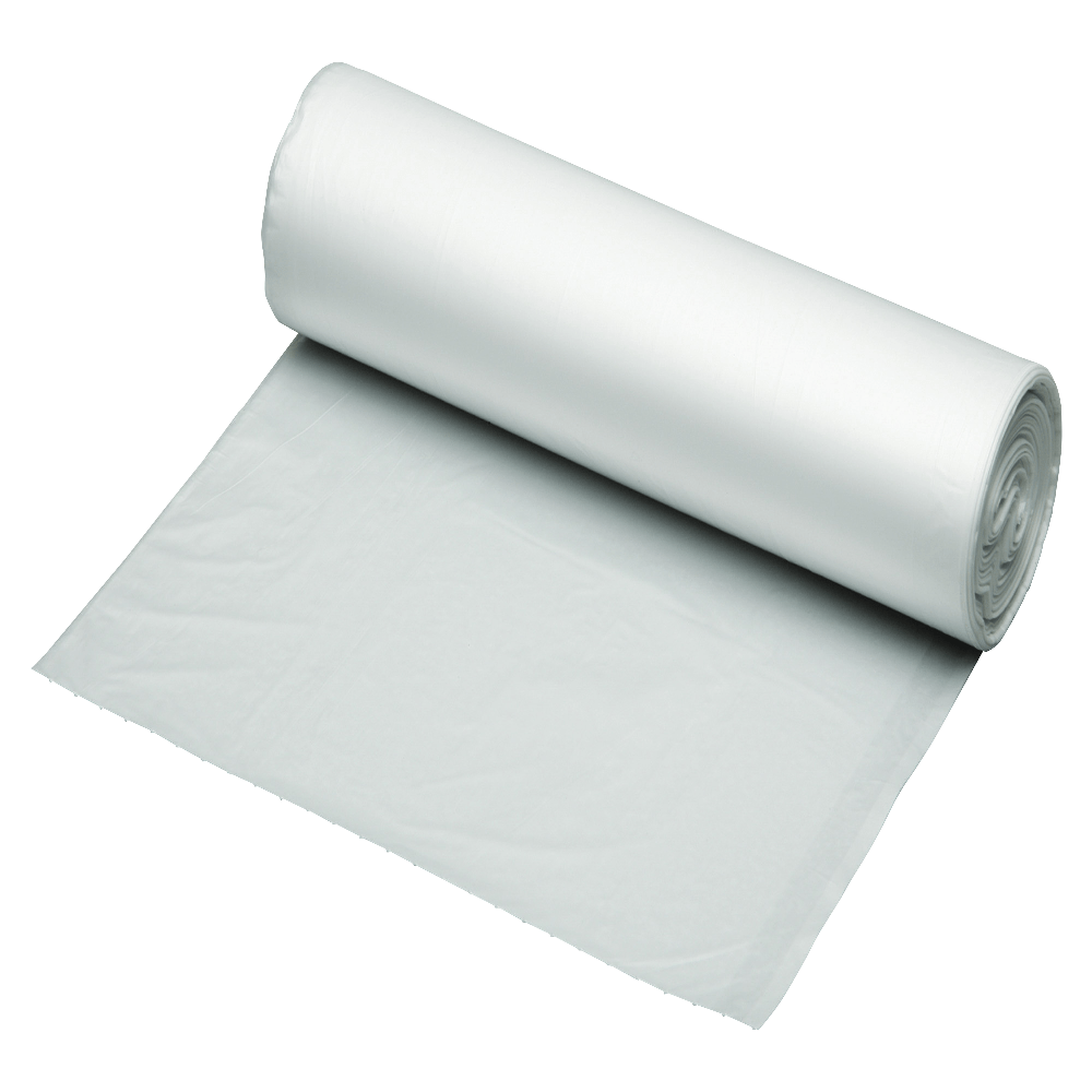 SKILCRAFT High Density Coreless 0.24 mil Trash Liners, 24in x 24in, Translucent, 10 Gallons, Box Of 1,000 (AbilityOne 8105-01-517-1370)