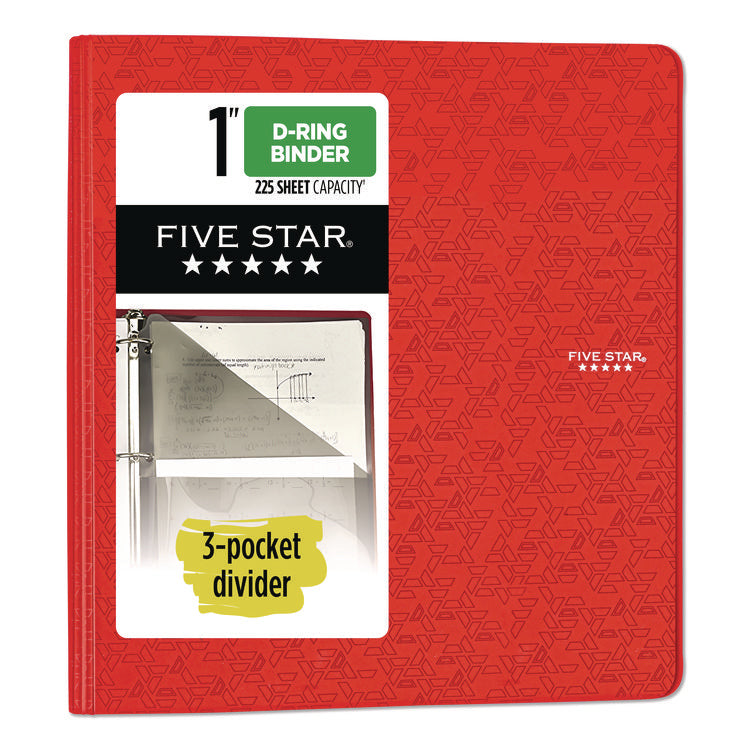 1" Plastic Binder, 3 Rings, 1" Capacity, 11 x 8.5, Randomly Assorted Color