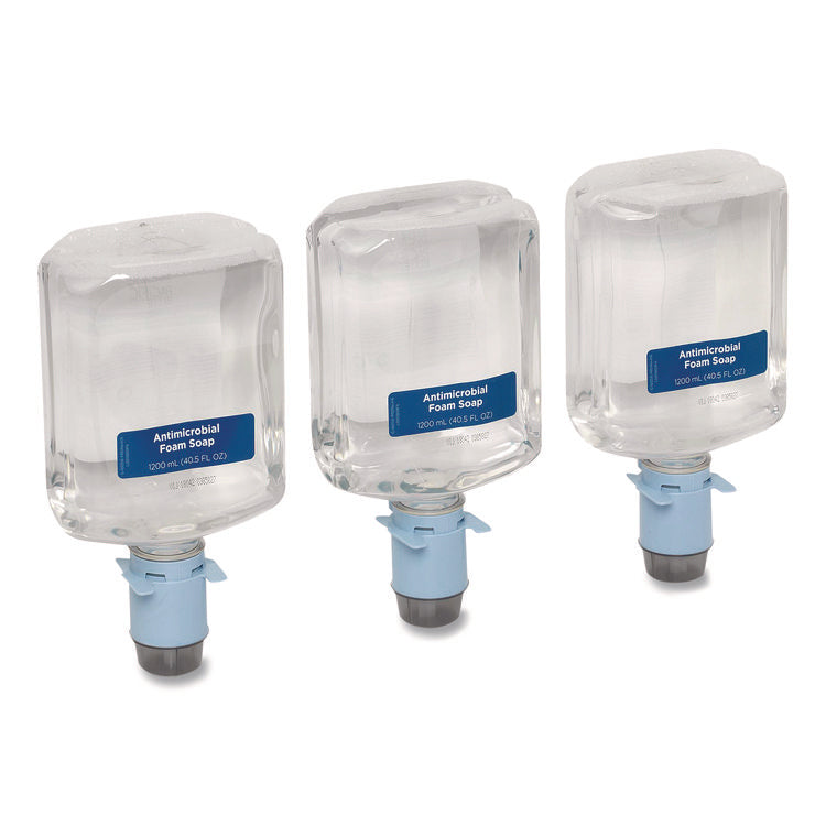 Pacific Blue Ultra Automated Foam Soap Refill, Antimicrobial, E2 Rated, Fragrance-Free, 1,200 mL, 3/Carton