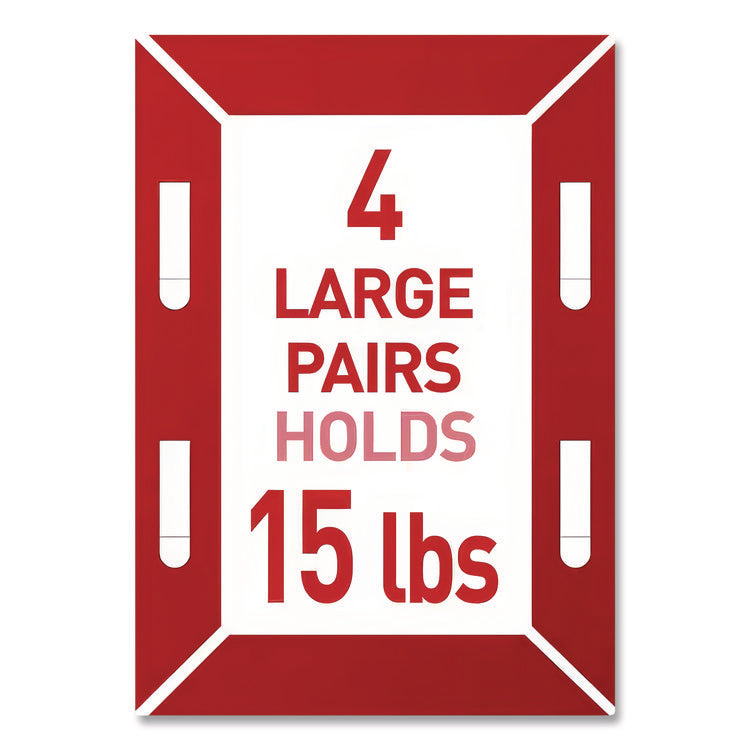 Bath Picture Hanging Strips, Large, Removable, Holds Up To 4 Lbs Per Pair, 0.75 X 3.65, White, 4 Pairs/pack