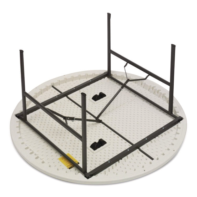 IndestrucTable Classic Folding Table, Round, 60" x 29", Platinum