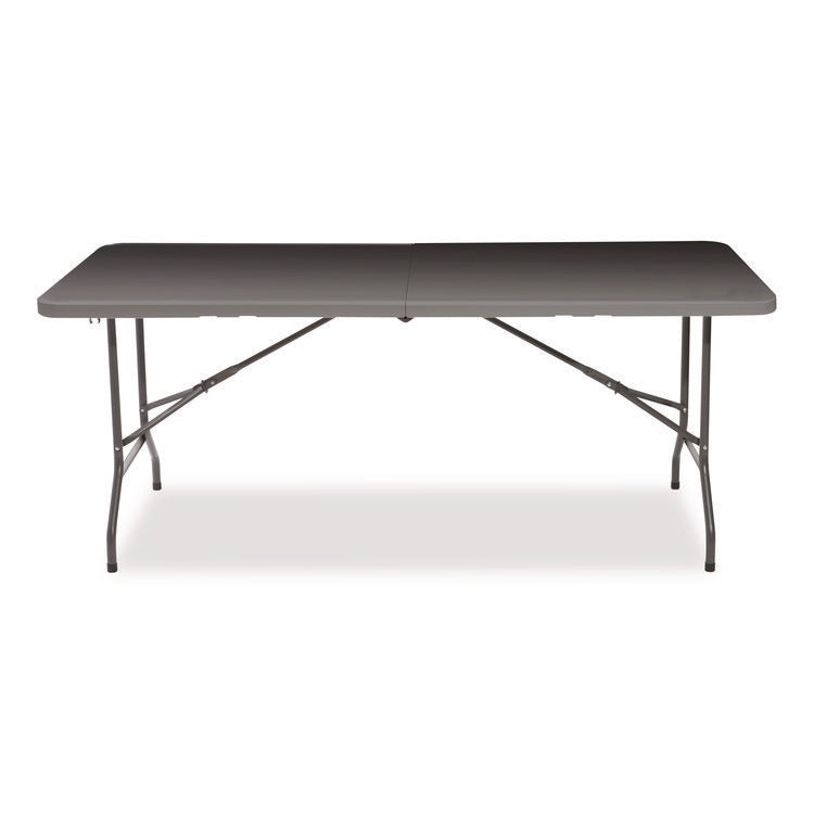 IndestrucTable Classic Bi-Folding Table, Rectangular, 30" x 72" x 29", Charcoal