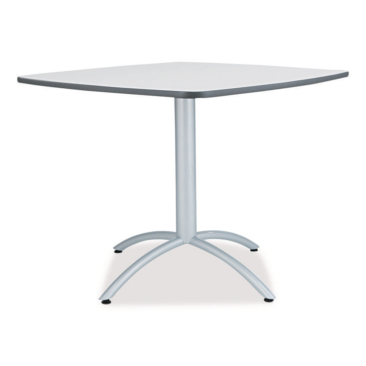 CafeWorks Cafe-Height Table, Square, 36" x 36" x 30", Gray/Silver