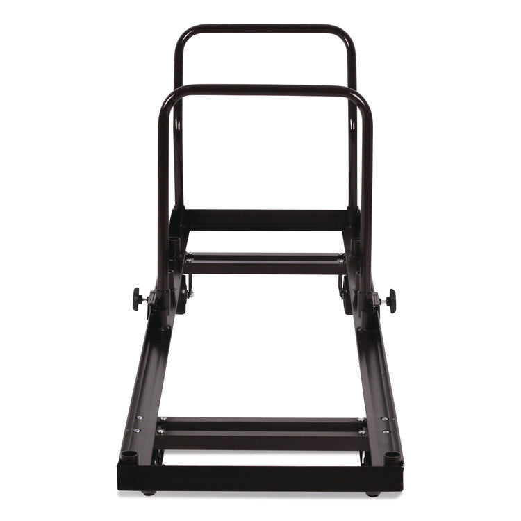 Folding Chair Dolly For Vertical Storage, Metal, 1,100 lb Capacity, 19.25" x 81" x 38.5", Brown
