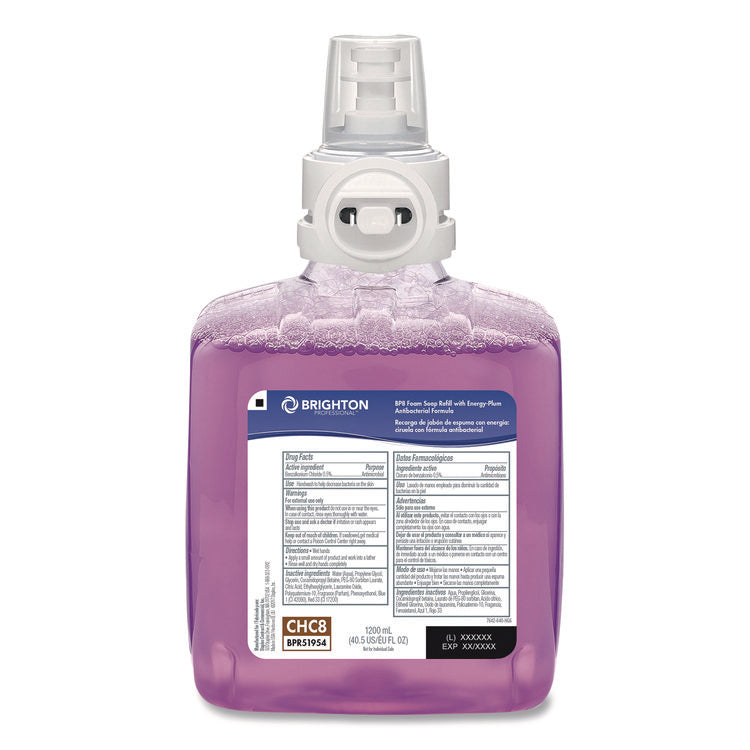 BP8 Foam Hand Soap Refill, Fruity Scent, 1,200 mL, 2/Carton