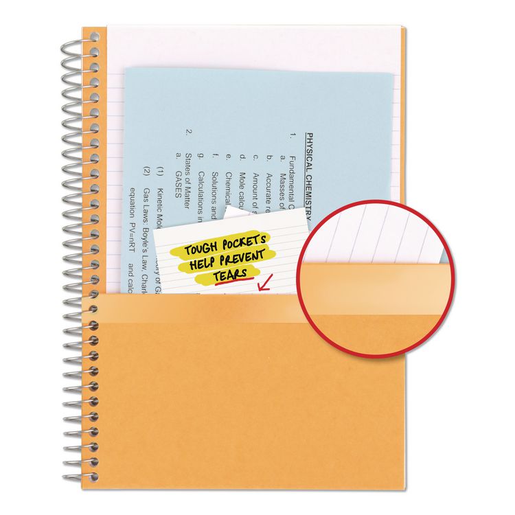 Wirebound Notebook, 2-Subject, Medium/College Rule, Assorted Cover Colors, (80) 9.5 x 6.52 Sheets, 6/Pack