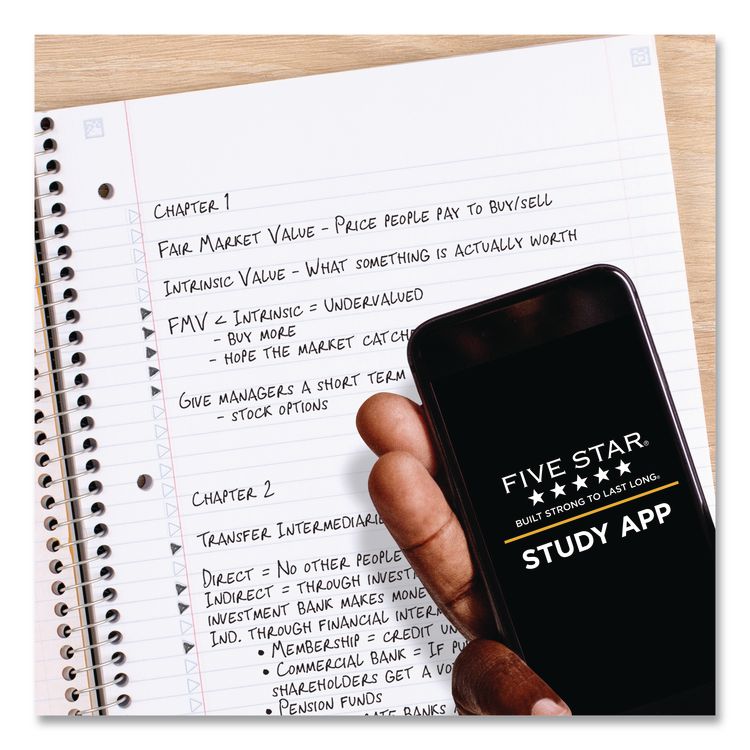 Wirebound Notebook, 1-Subject, Medium/College Rule, Assorted Cover Colors, (100) 11 x 8.5 Sheets, 3/Pack