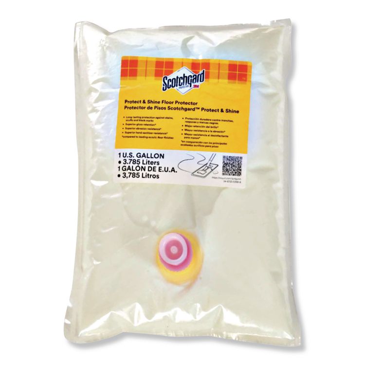 Protect And Shine Floor Protector, 1 gal Refill Bag, 2/Carton