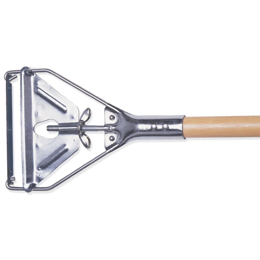 Wilen Quick-Change Mop Handles With Metal Stirrup, 60in, Carton Of 12 Handles