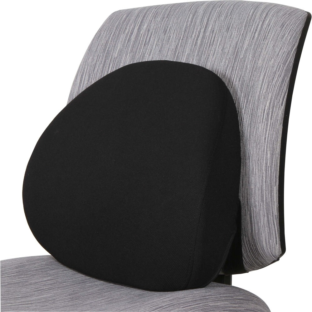 Lorell Ergo Fabric Lumbar Back Support, Black