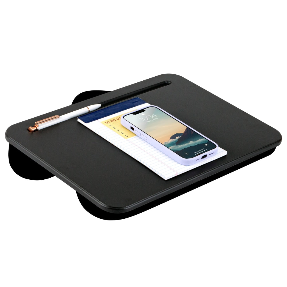 LapGear Compact Lap Desk, 2in x 13-3/4in x 10in, Black