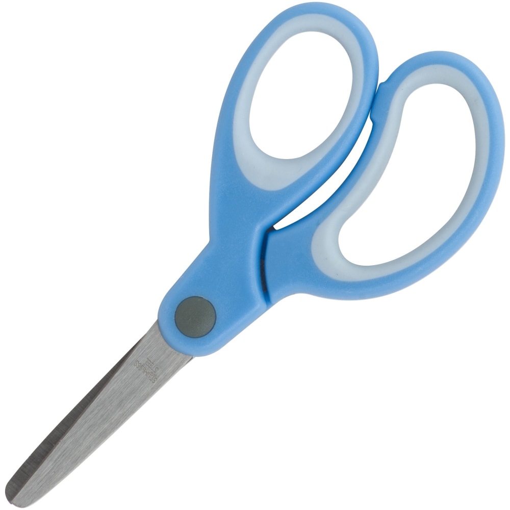 Sparco 5in Kids Blunt End Scissors - 5in Overall Length - Blunted Tip - Blue - 1 Each