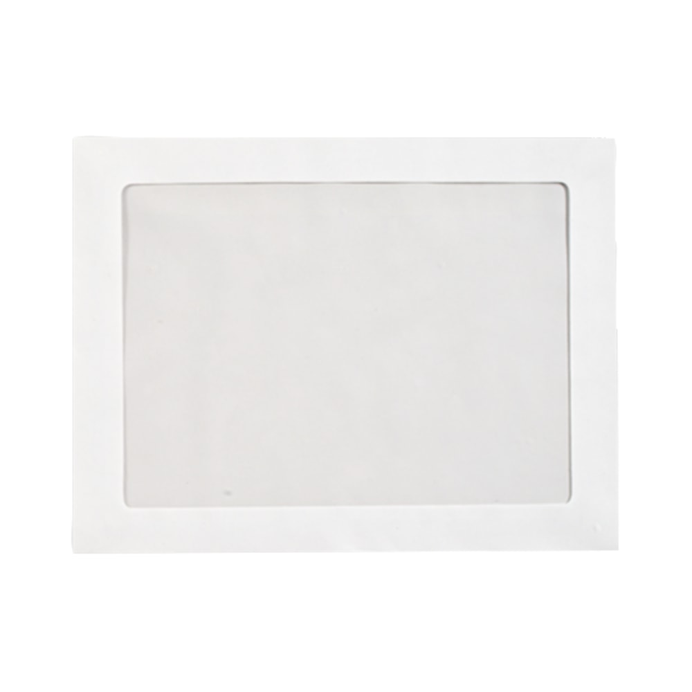 LUX 6 3/4 Full-Face Window Envelopes, Middle Window, Gummed Seal, Bright White, Pack Of 50