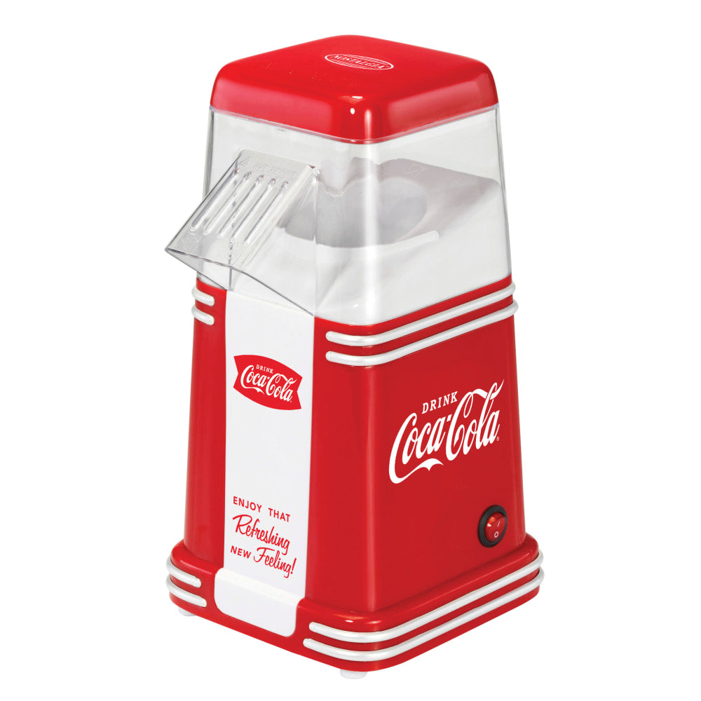 Nostalgia Coca-Cola Hot Air Popcorn Maker, Red