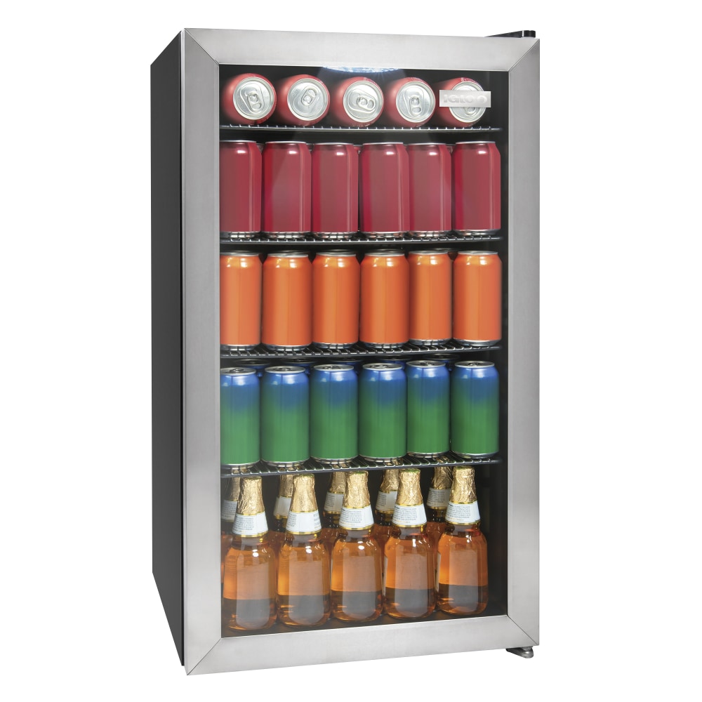 Igloo 3.5 Cu Ft 135-Can Beverage Cooler, Stainless Steel