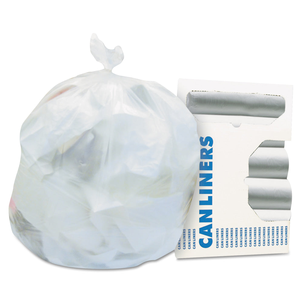 Heritage High-Density Coreless 16 Mic Can Liners, 40in x 33in, Natural, Pack Of 250 Bags
