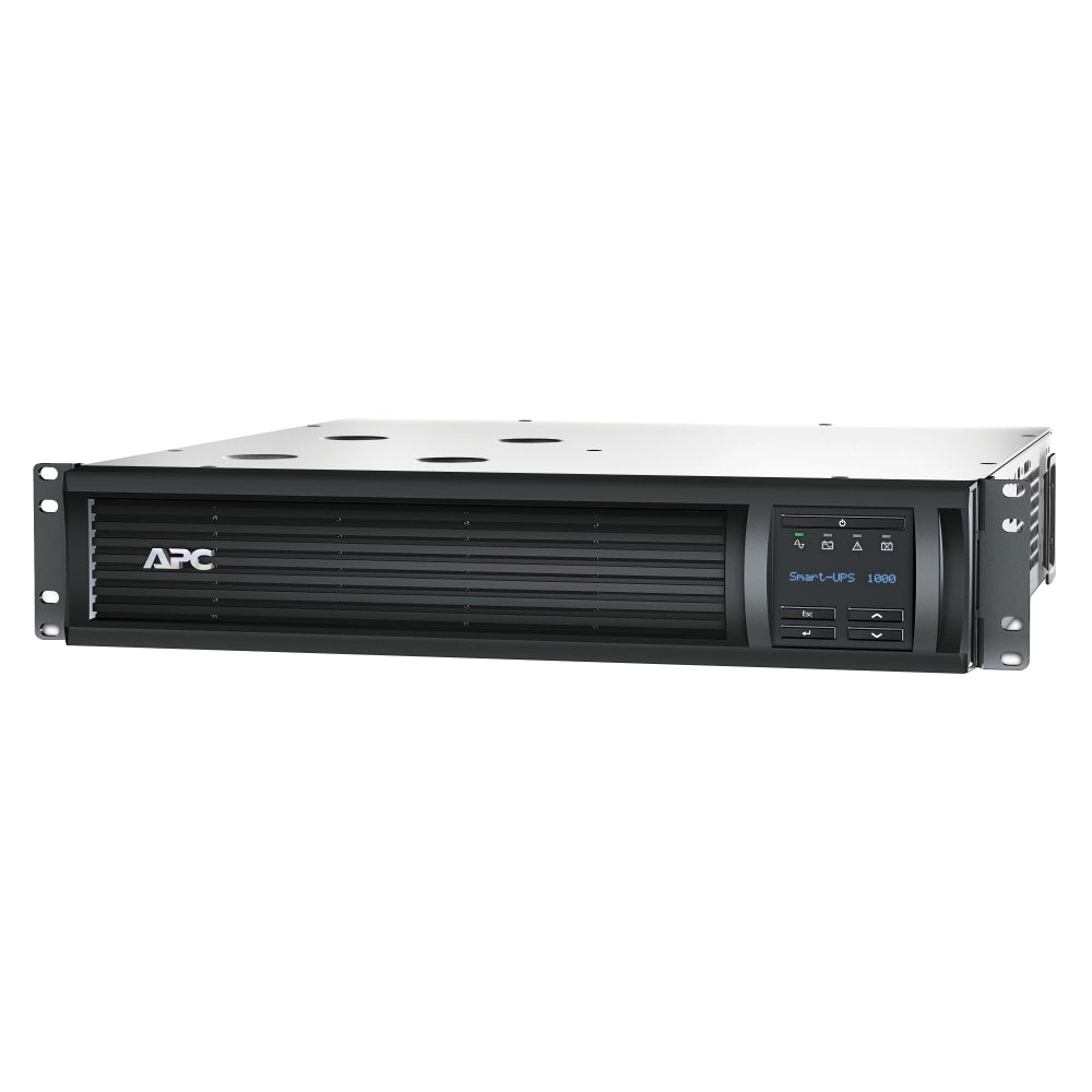 APC Smart-UPS 6-Outlet Rack-Mount Uninterruptible Power Supply, 1,000VA/700 Watts, SMT1000RM2UC