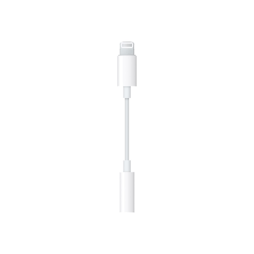 Apple Lightning to 3.5 mm Headphone Jack Adapter - Lightning to headphone jack adapter - Lightning male to mini-phone stereo 3.5 mm female
