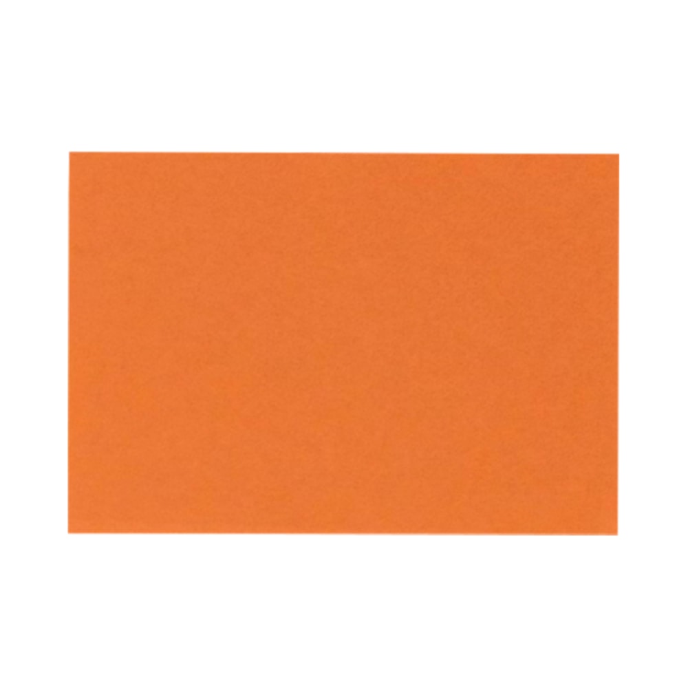LUX Mini Flat Cards, #17, 2 9/16in x 3 9/16in, Mandarin Orange, Pack Of 250