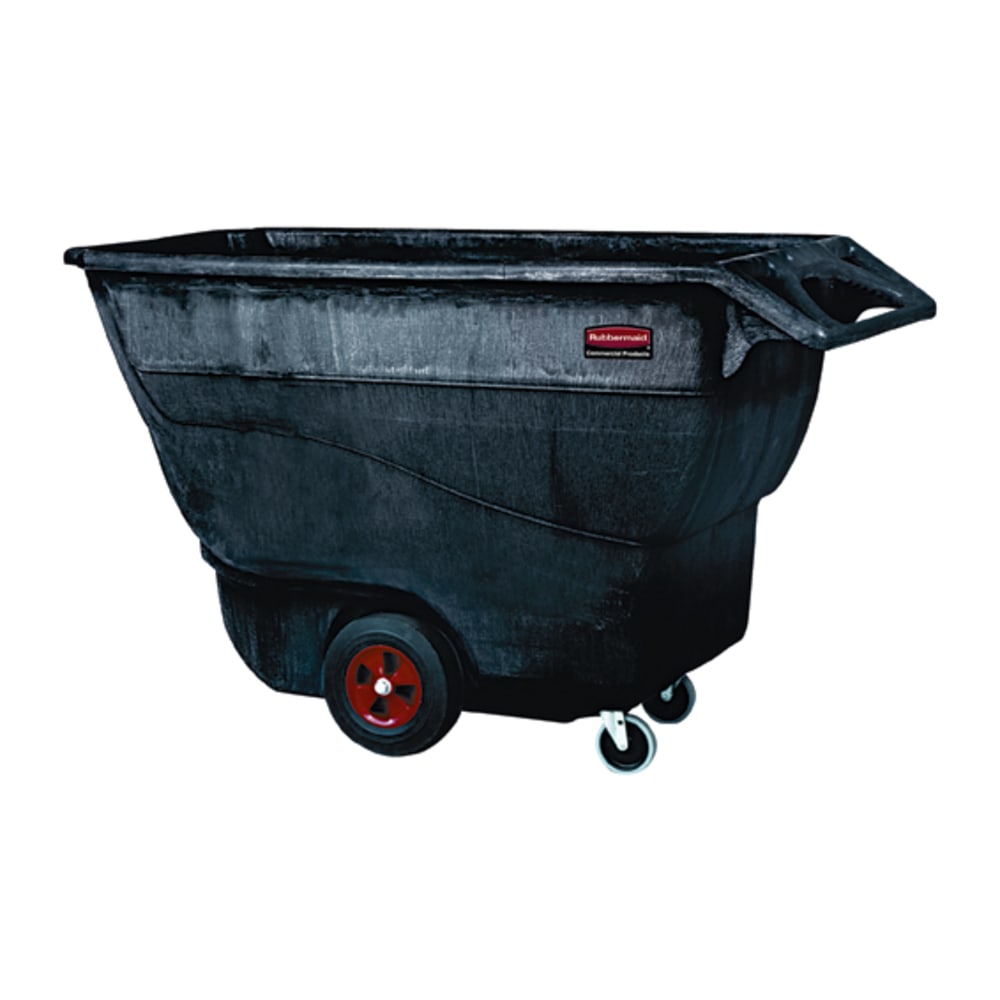 Rubbermaid Commercial Standard Duty Utility Truck - 1250 lb Capacity - Structofoam - x 33in Width x 72in Depth x 43in Height - Black - 1 Each