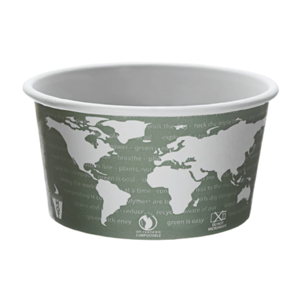 Eco-Products Disposable Soup Containers, 12 Oz, Green, Pack Of 500 Containers