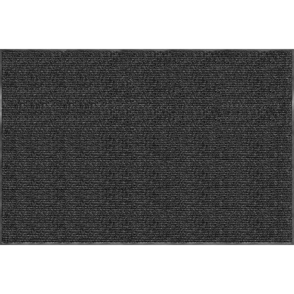 Realspace Tough Rib Floor Mat, 4ft x 6ft, Charcoal