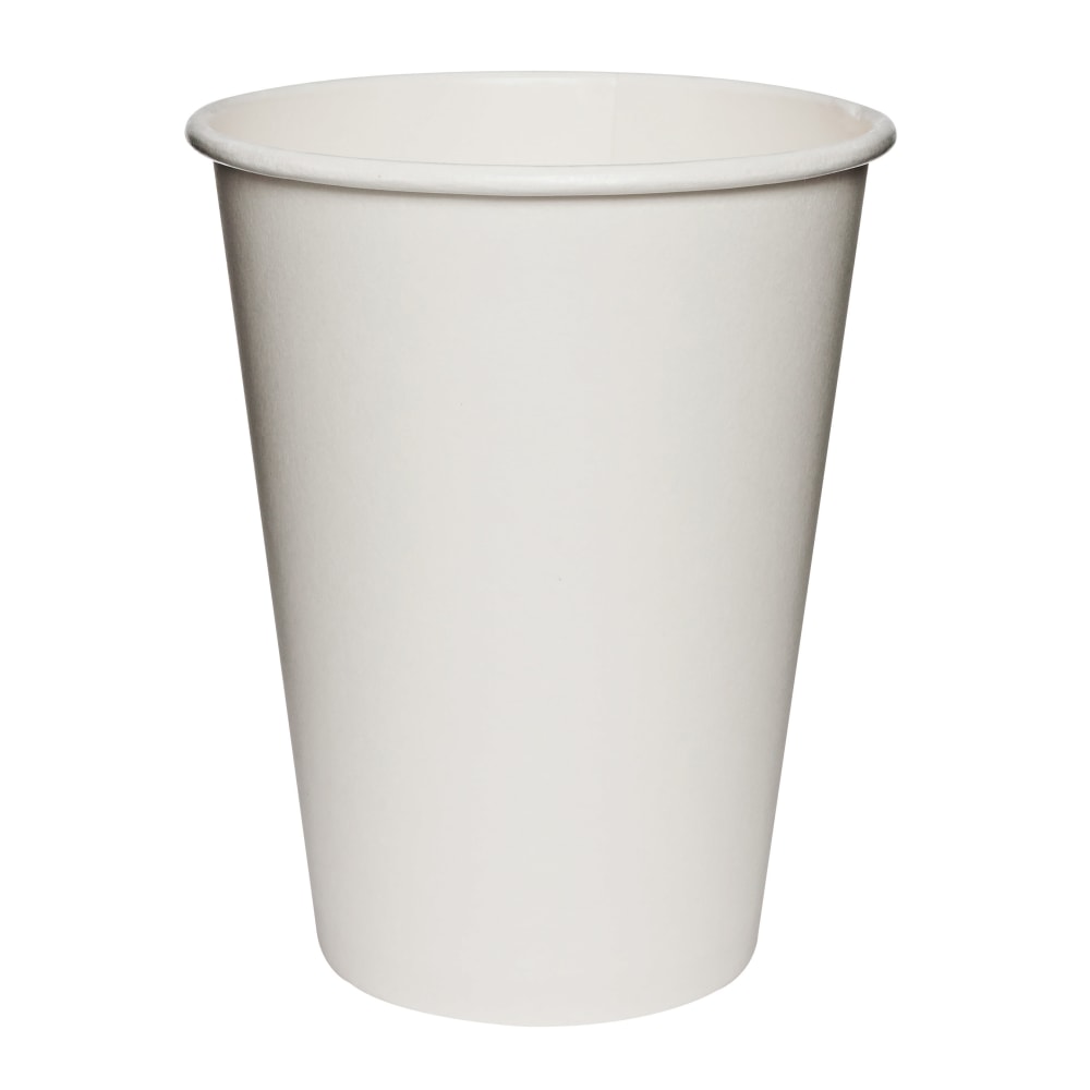 Solo Cup Polycoated Hot Paper Cups, 12 Oz, White, 50 Cups Per Sleeve, Case Of 20 Sleeves