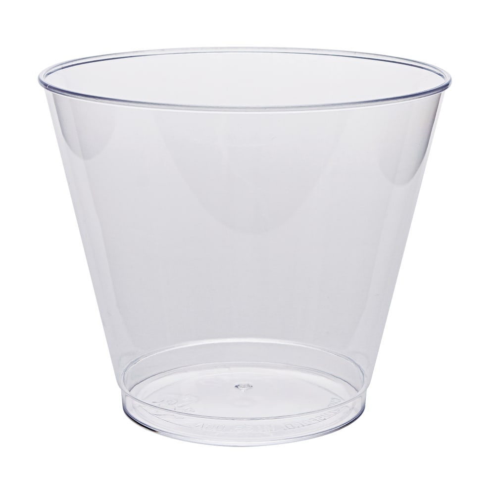 Comet Transparent Tumbler - 1000 / Carton - Clear - Polystyrene - Multipurpose