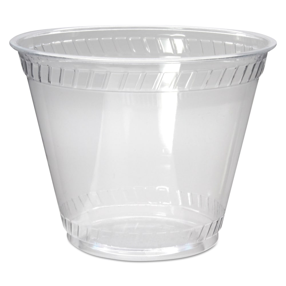 Fabri-Kal Greenware Old Fashioned Cold Drink Cups, 9 Oz, Clear, Carton Of 1,000 Cups