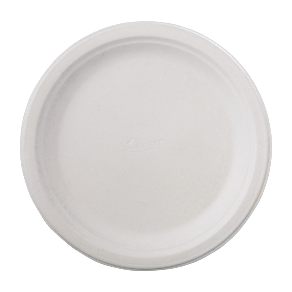 Chinet Classic Paper Plates, 9 3/4in, White, 125 Plates Per Pack, Carton Of 4 Packs