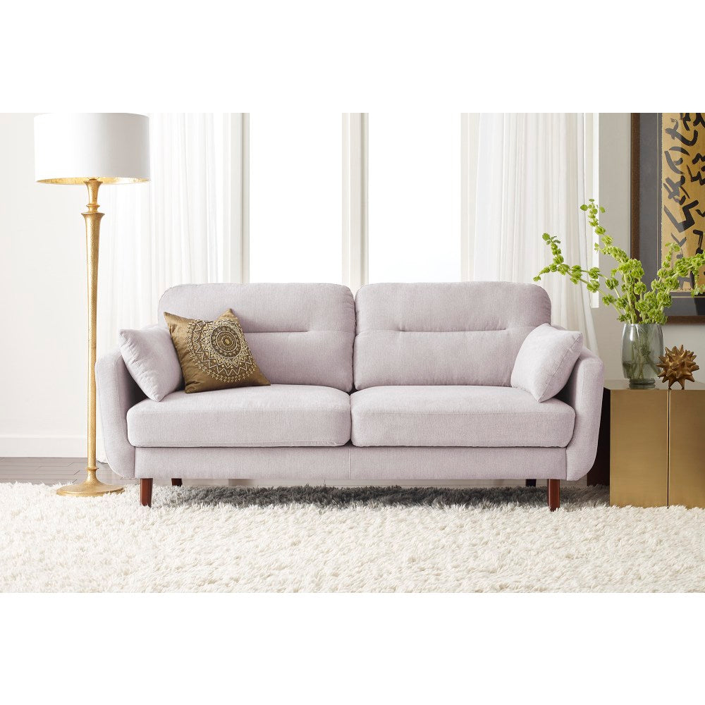 Serta Sierra Collection Loveseat, Ivory/Chestnut