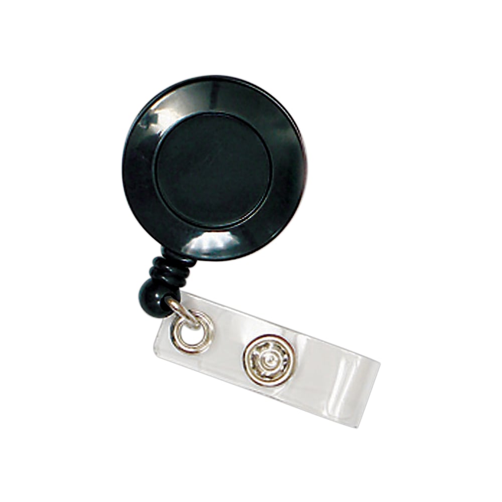 Office Depot Brand Retracting ID Card Reel, Black