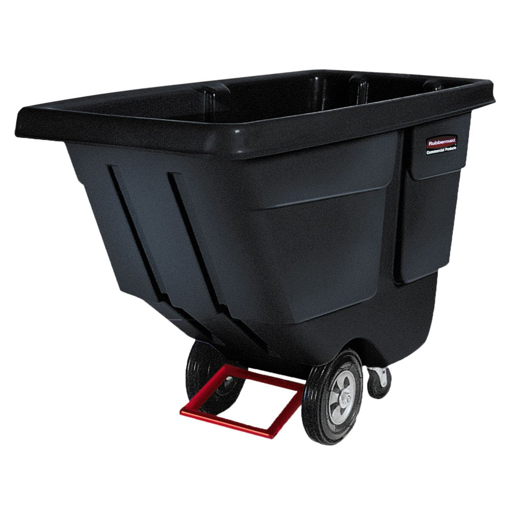 Rubbermaid Commercial 850lb Capacity Utility Tilt Truck - 850 lb Capacity - x 33.5in Width x 72.2in Depth x 43.8in Height - Black - 1 Each
