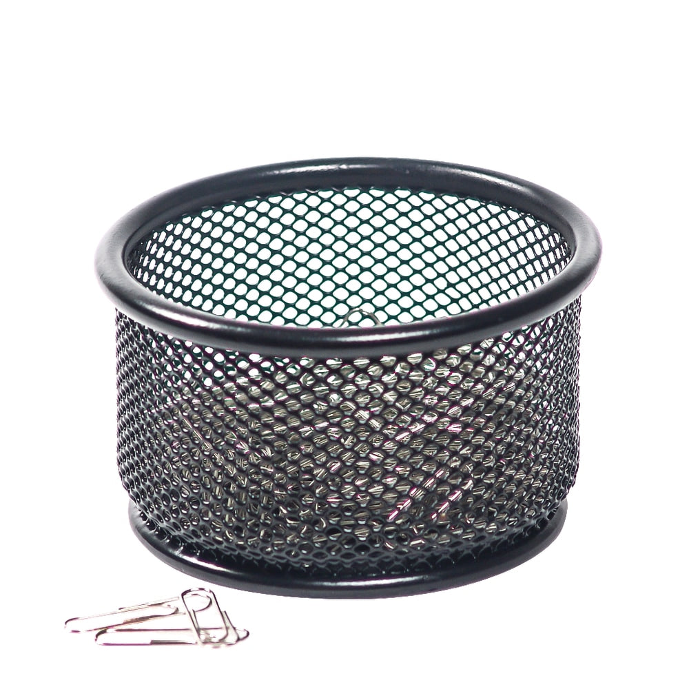 Office Depot Brand Mesh Paper Clip Holder, Black