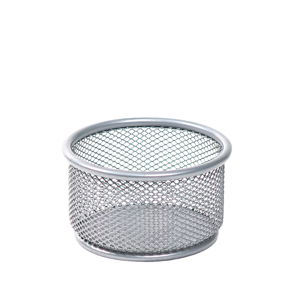 Office Depot Brand Mesh Paper Clip Holder, Silver