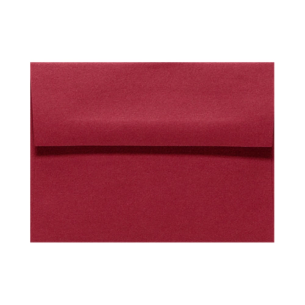 LUX Invitation Envelopes, A2, Peel & Press Closure, Garnet Red, Pack Of 50