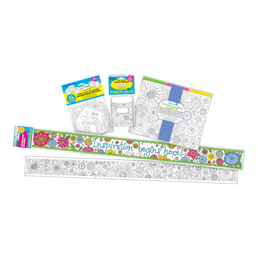 Barker Creek Classroom Decor Set, Color Me! In my Garden