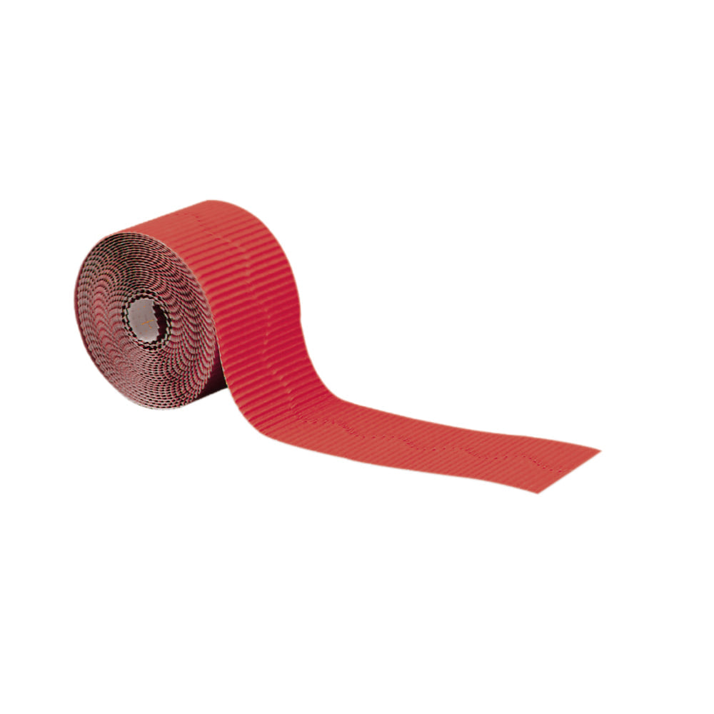 Pacon Bordette Scalloped Border, Flame Red
