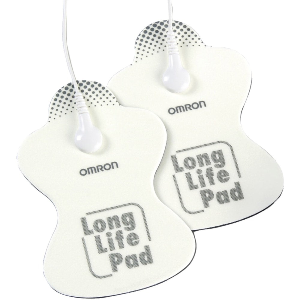 Omron Long Life Pads - Standard - 3.2in Width x 0.9in Height x 5.3in Length - 2 - White