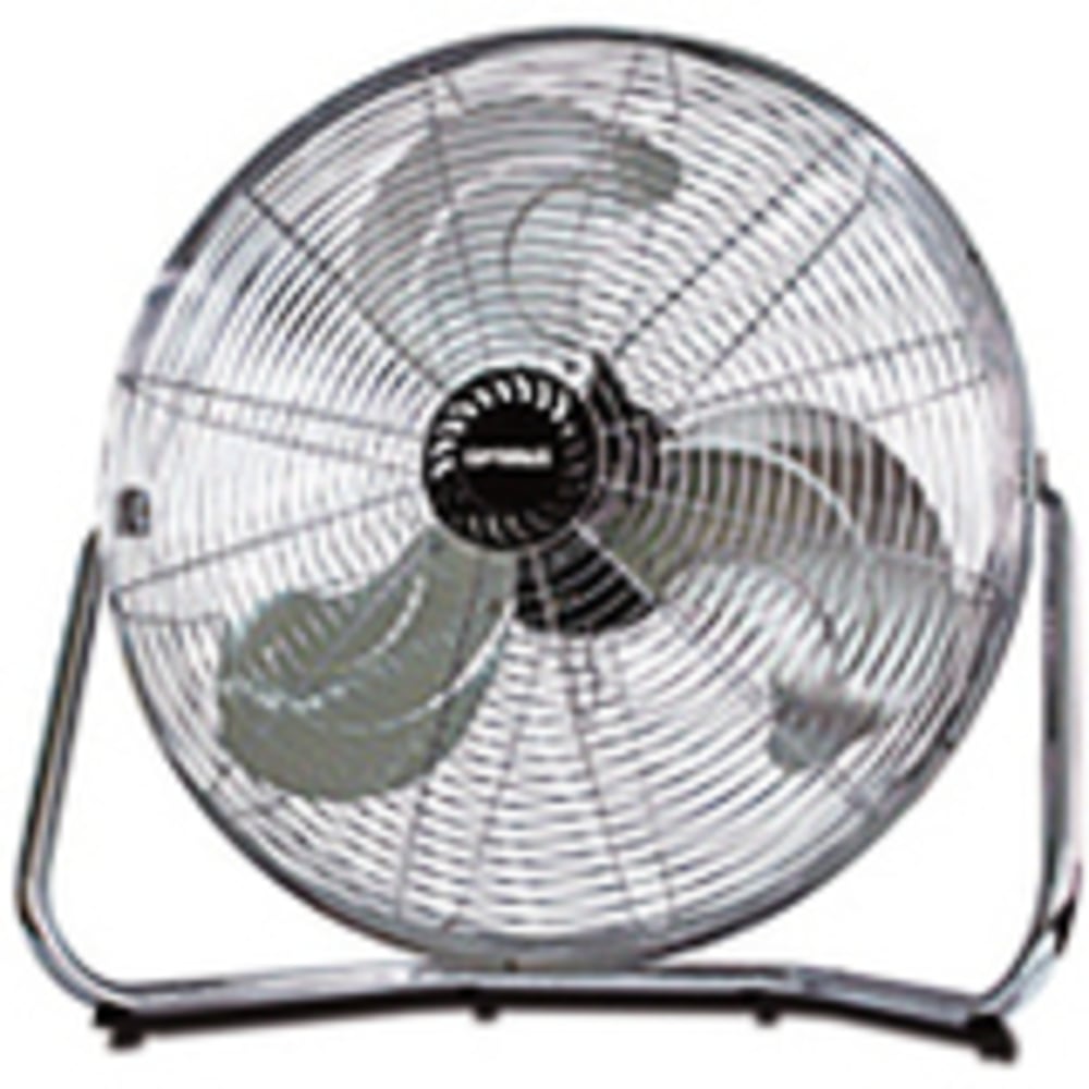 Optimus Industrial Grade 18in 3-Speed High Velocity Floor Fan, Silver