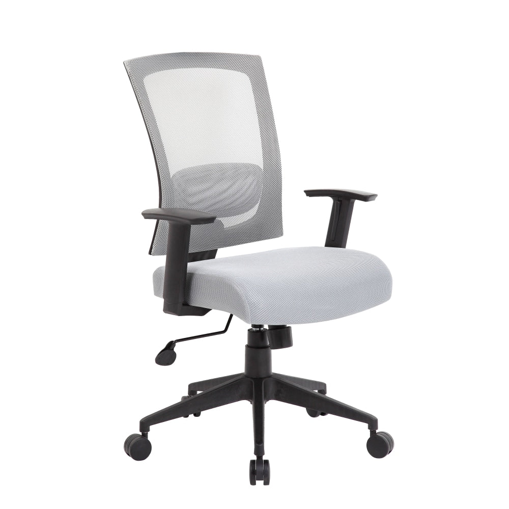 Boss Office Products Mesh-Back Task Chair, Gray/Black
