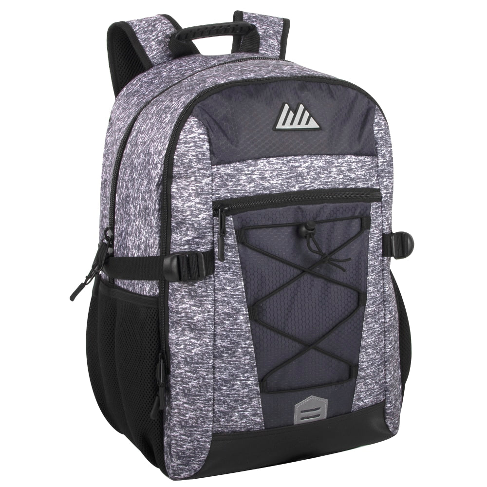 Trailmaker Bungee Backpack With 17in Laptop Sleeve, Gray