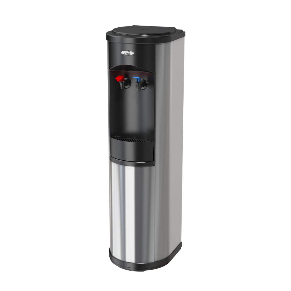 Oasis Artesian Plumbed Hot/Cold Floorstand Water Cooler, 5-Gallon Capacity, Stainless