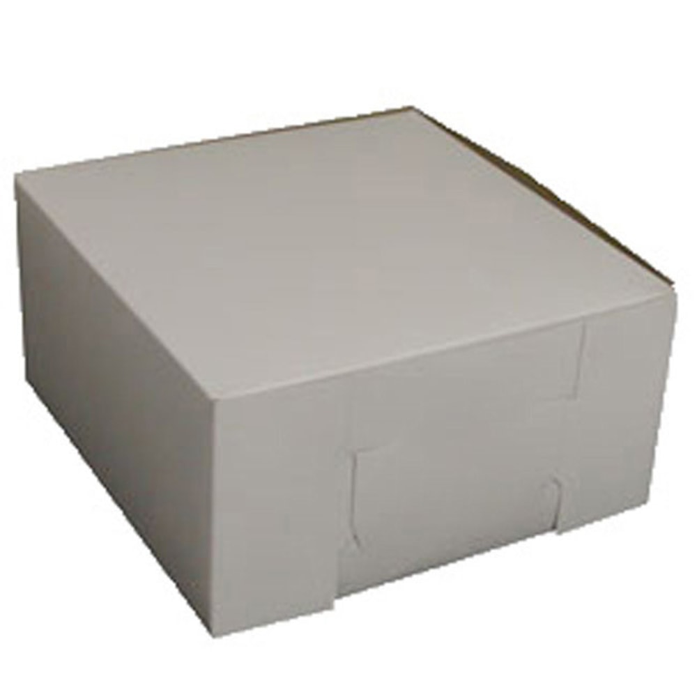 Cake Boxes, 10in x 10in x 5in, White, Case Of 100