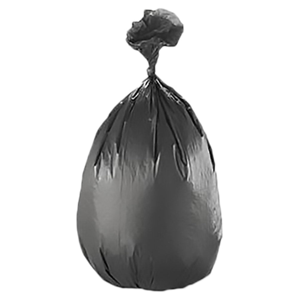 Trash Can Liners, 22 Microns Thick, 40in x 48in, Black, Carton Of 200